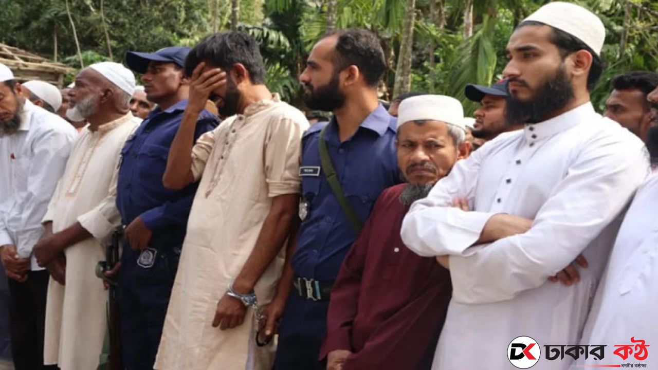 প্যারোলে মুক্তি নিয়ে হাতকড়া পরেই বাবার জানাজায় ছেলে 