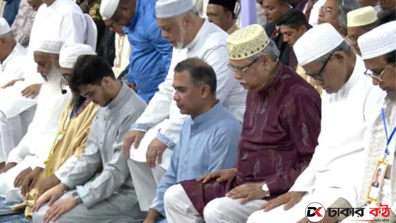 রাষ্ট্রপতি ও প্রধানমন্ত্রীর অংশগ্রহণে ঈদুল ফিতরের প্রধান জামাত অনুষ্ঠিত