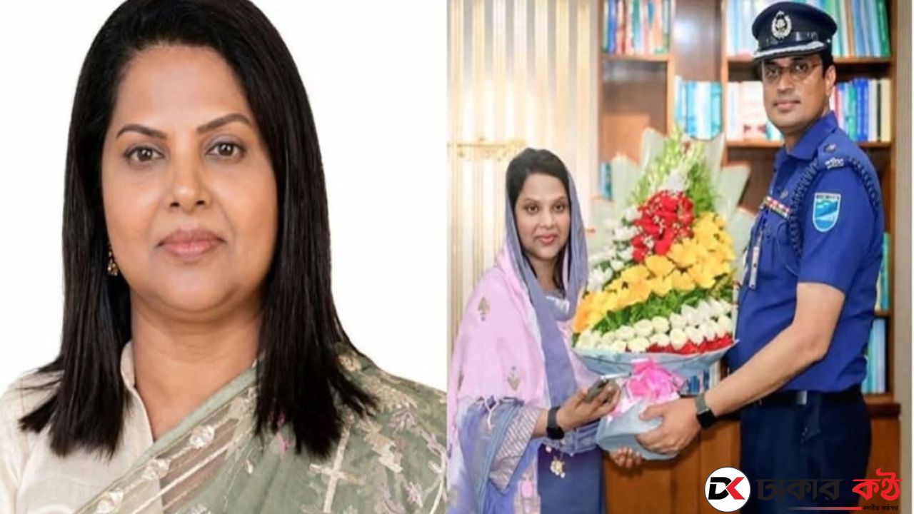 ঢাকার নতুন ডিসি ফরিদা খানমকে ফুলেল শুভেচ্ছা পুলিশ সুপারের