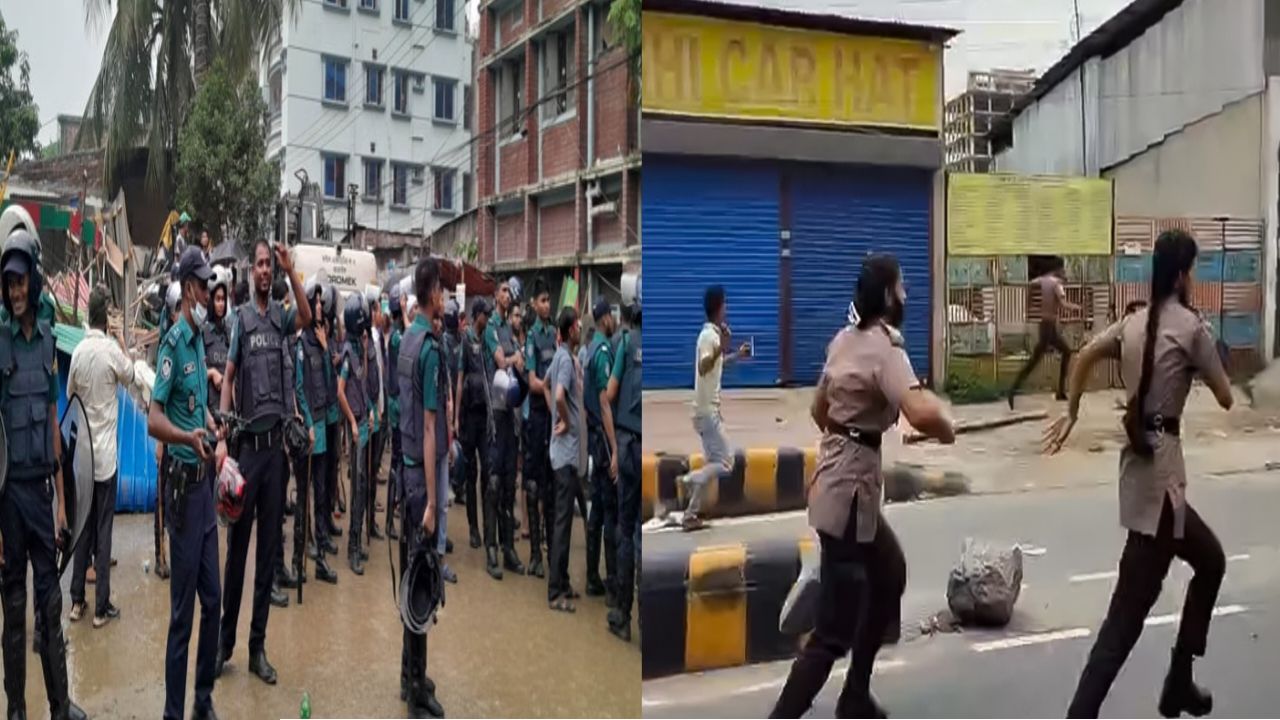 পল্লবীতে উচ্ছেদ অভিযানে পুলিশের ওপর হামলা, পরে পুলিশের লাঠিচার্জ