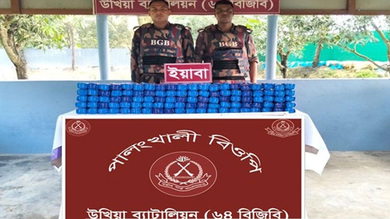 উখিয়া সীমান্তে সাড়ে ৫ লাখ পিস ইয়াবা উদ্ধার