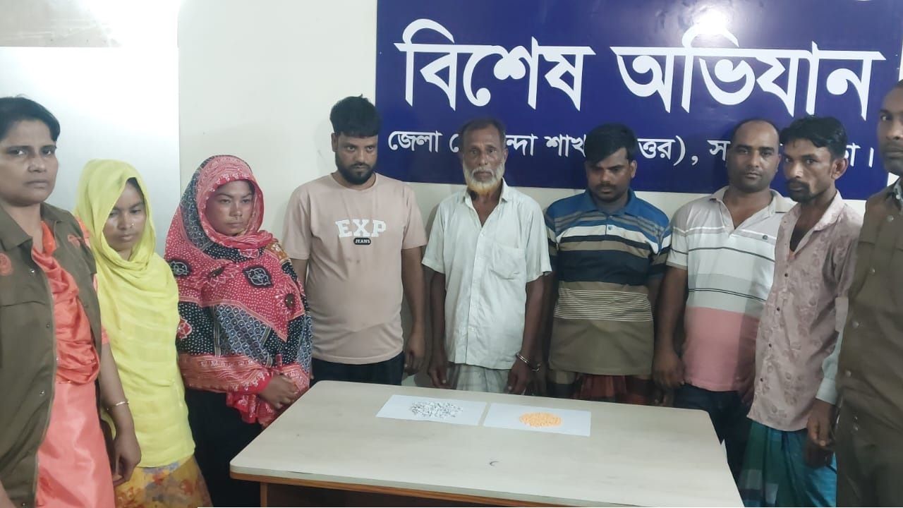 ডিবি (উত্তর)-এর অভিযানে ৭ মাদক ব্যবসায়ী গ্রেফতার