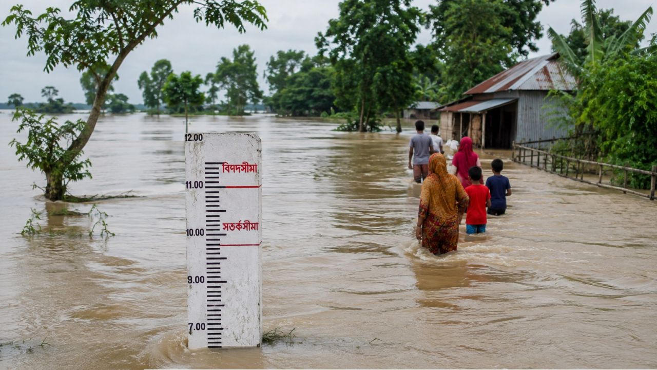 ৪৮-৭২ ঘণ্টায় ১০ জেলায় বন্যার আশঙ্কা, সতর্কবার্তা
