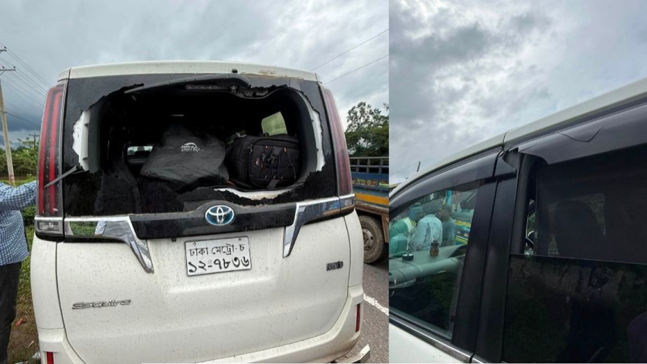 হবিগঞ্জের পর সিলেটে এনসিপির গাড়িবহরে হামলা