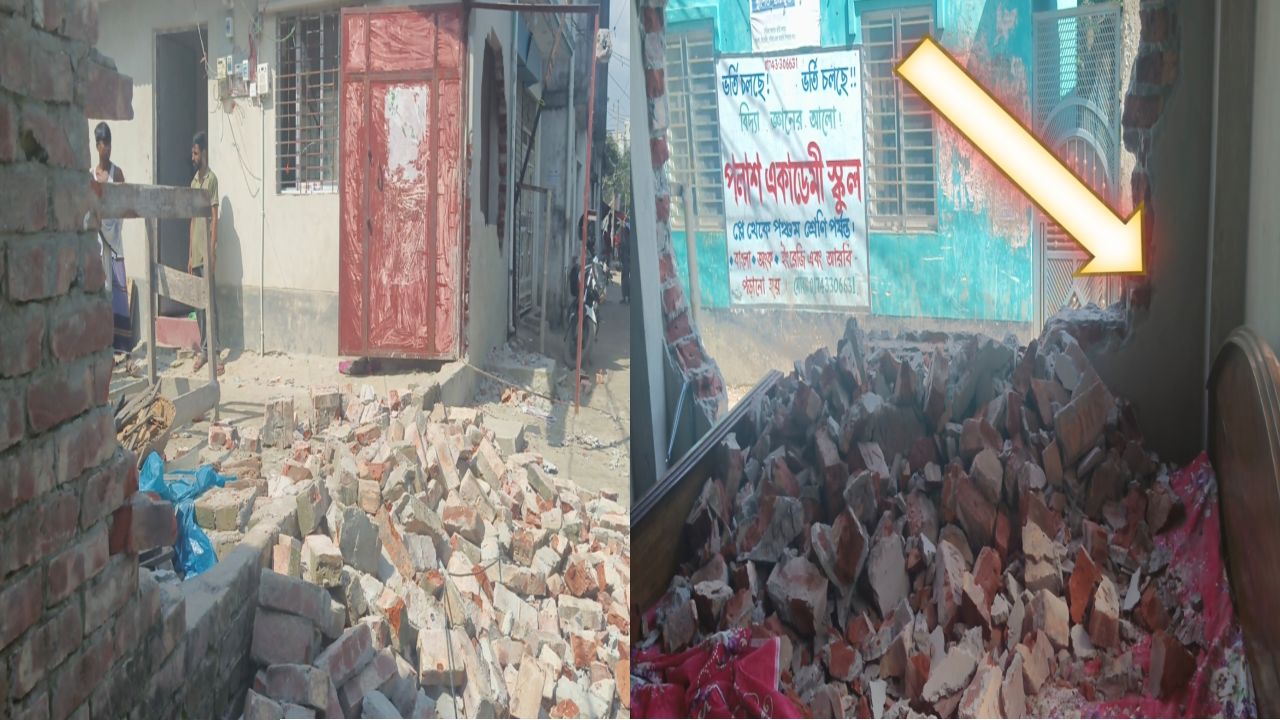 কেরানীগঞ্জে জমি বিরোধে বাড়ি ভাঙচুর, পাল্টাপাল্টি অভিযোগ