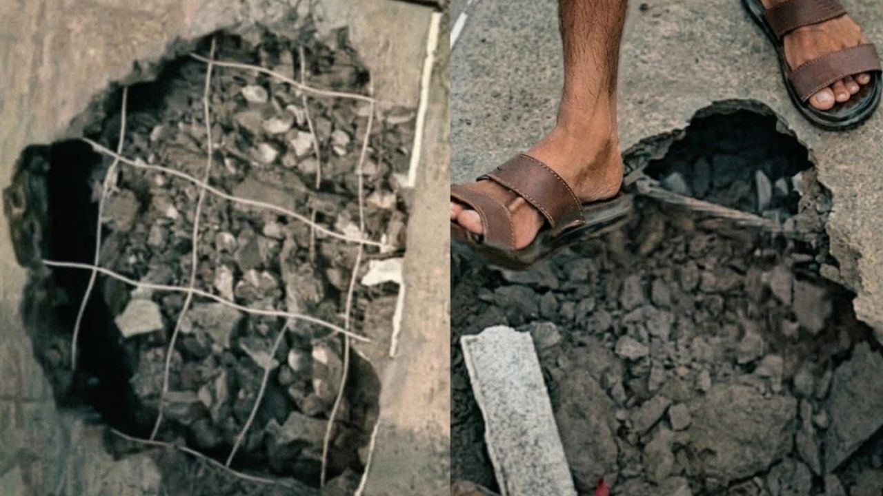 নোয়াখালীতে সেতু নির্মাণে রডের বদলে বাঁশ!