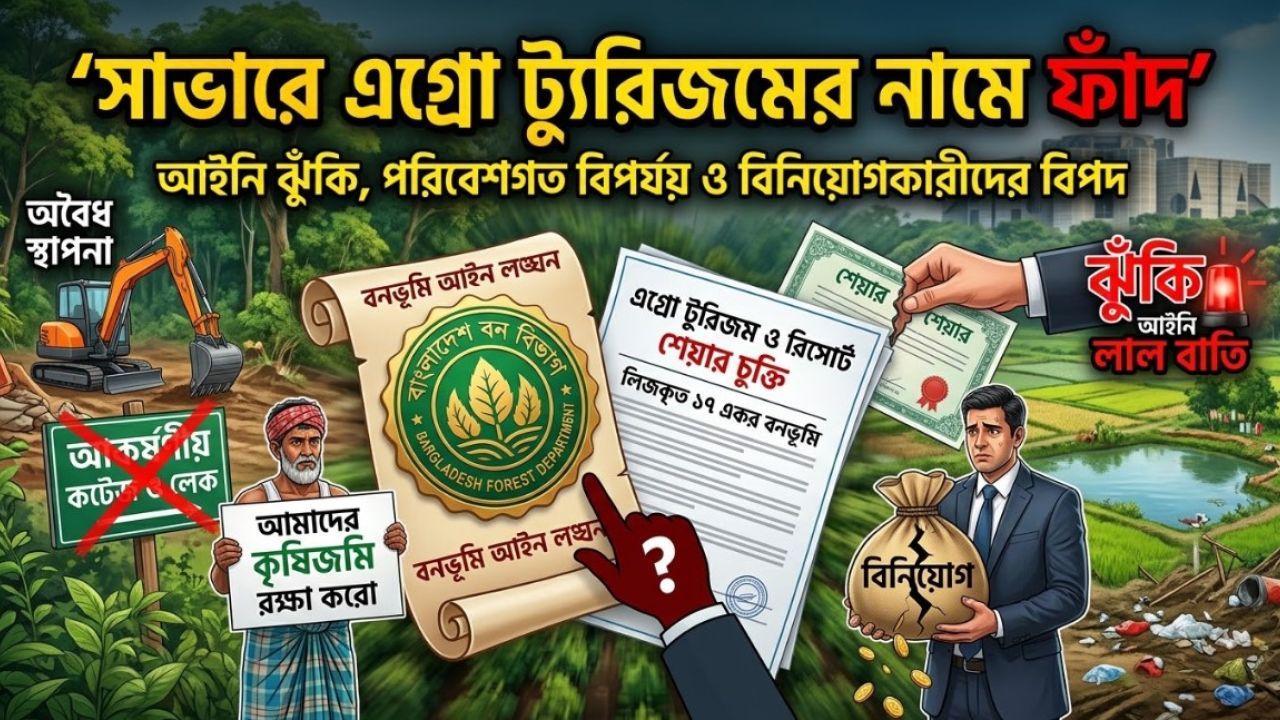 সাভারে বনভূমি ও কৃষিজমি দখলের তোড়জোড়