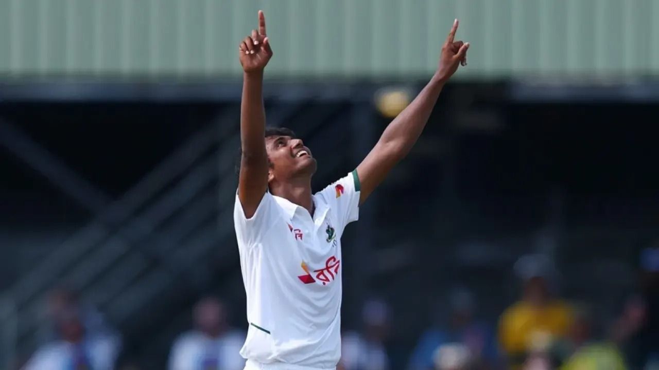 হাসানের বলে অটল আউট, লাঞ্চ বিরতিতে বাংলাদেশের স্বস্তি