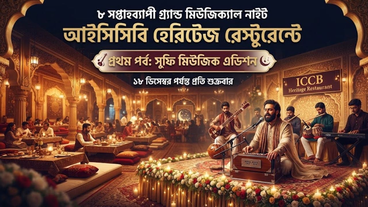 শুক্রবার মানেই সুরের আবেশ: আইসিসিবিতে শুরু হলো ৮ সপ্তাহের সংগীত উৎসব